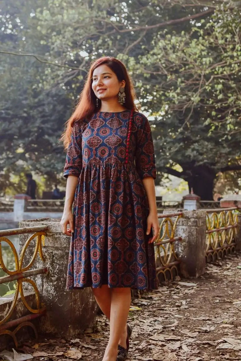 Inaayat Ajrakh Dress XS Inaayat Ajrakh Dress XS
