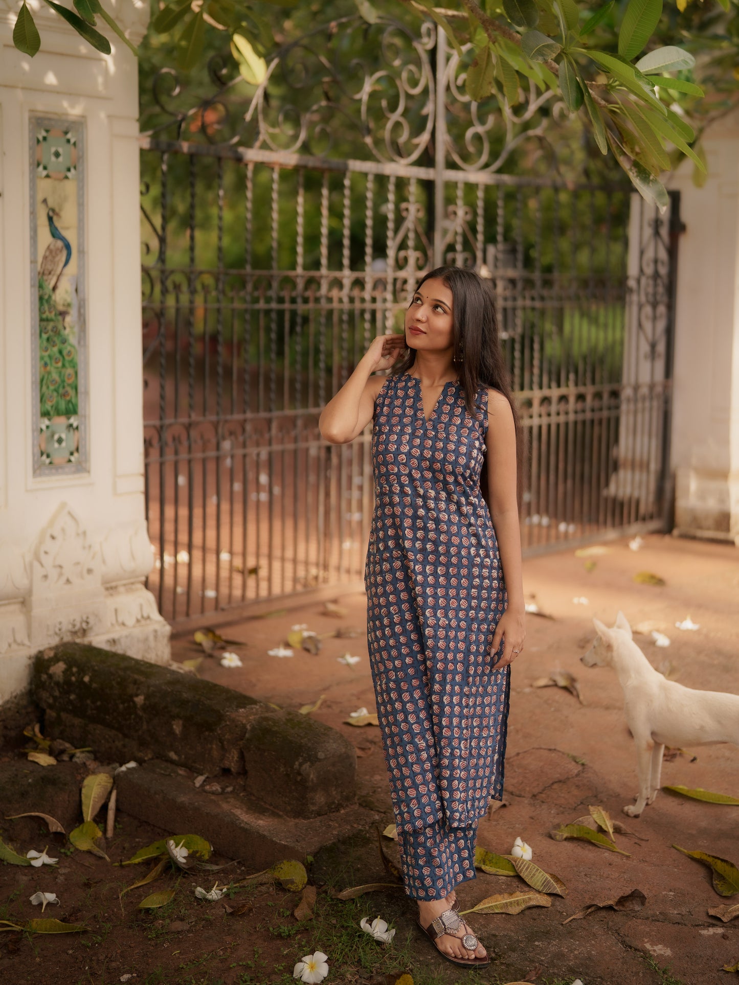 Gamyam Indigo Bagru Co-ord Set