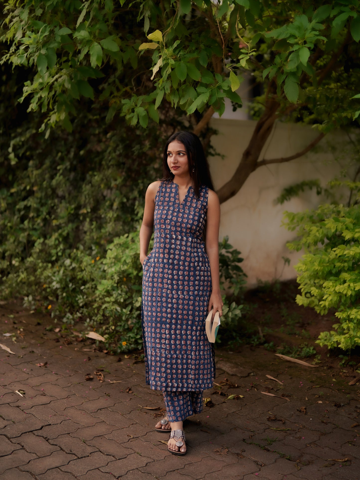 Gamyam Indigo Bagru Co-ord Set