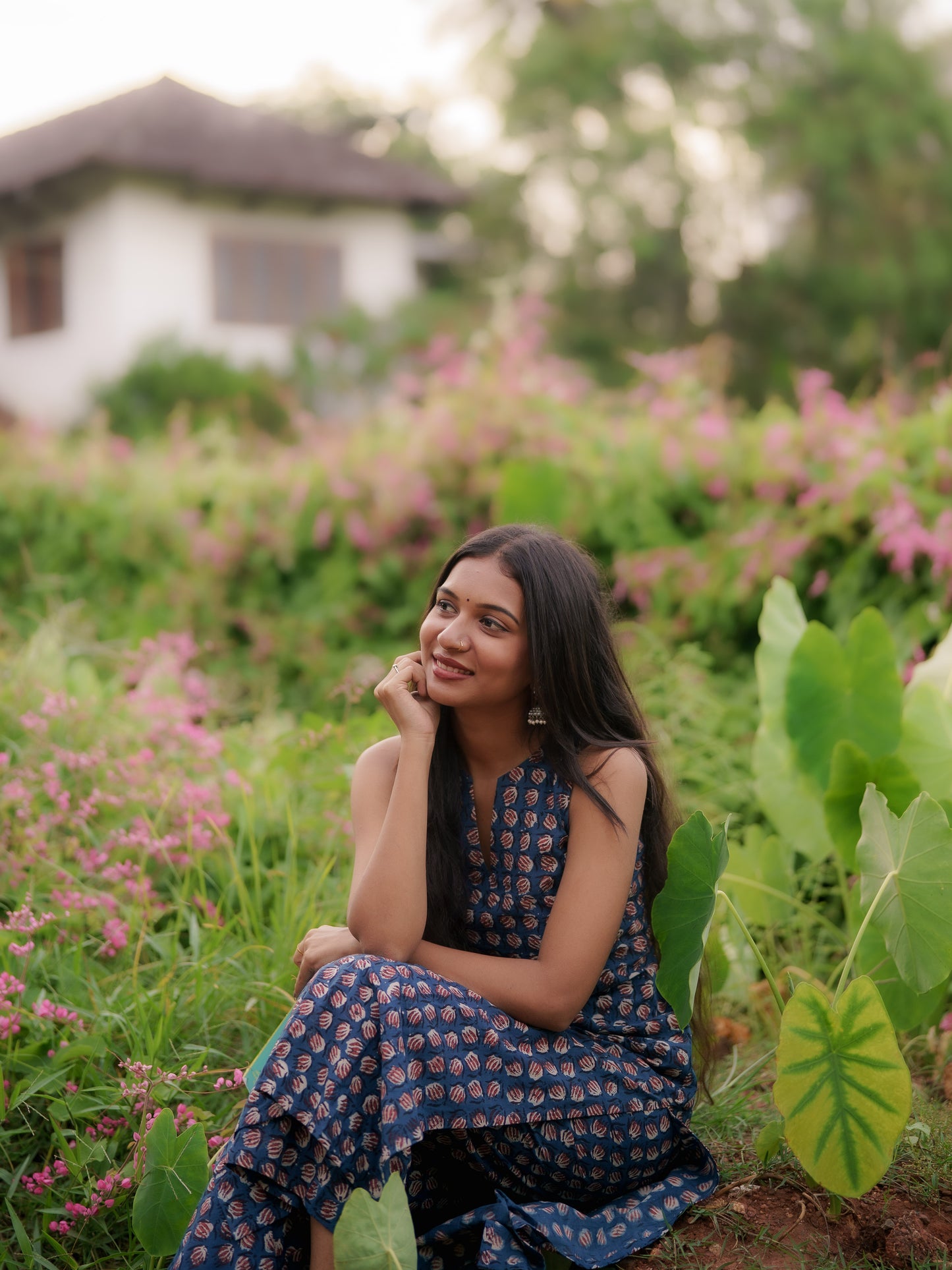 Gamyam Indigo Bagru Co-ord Set