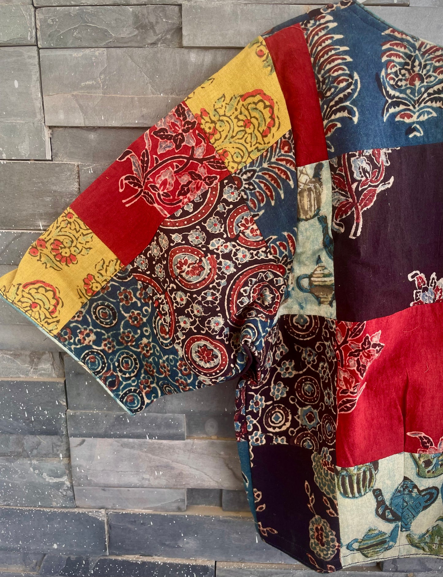 Upcycled Ajrakh Blouse