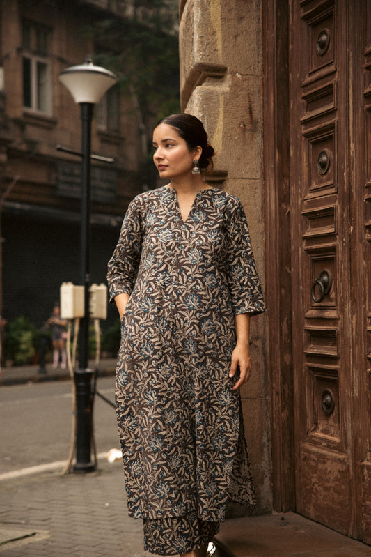 Kara Kalamkari Co-ord Set