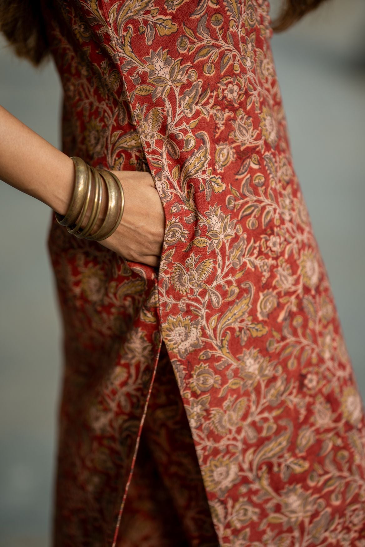 Varnam Madder Kalamkari Co-ord Set