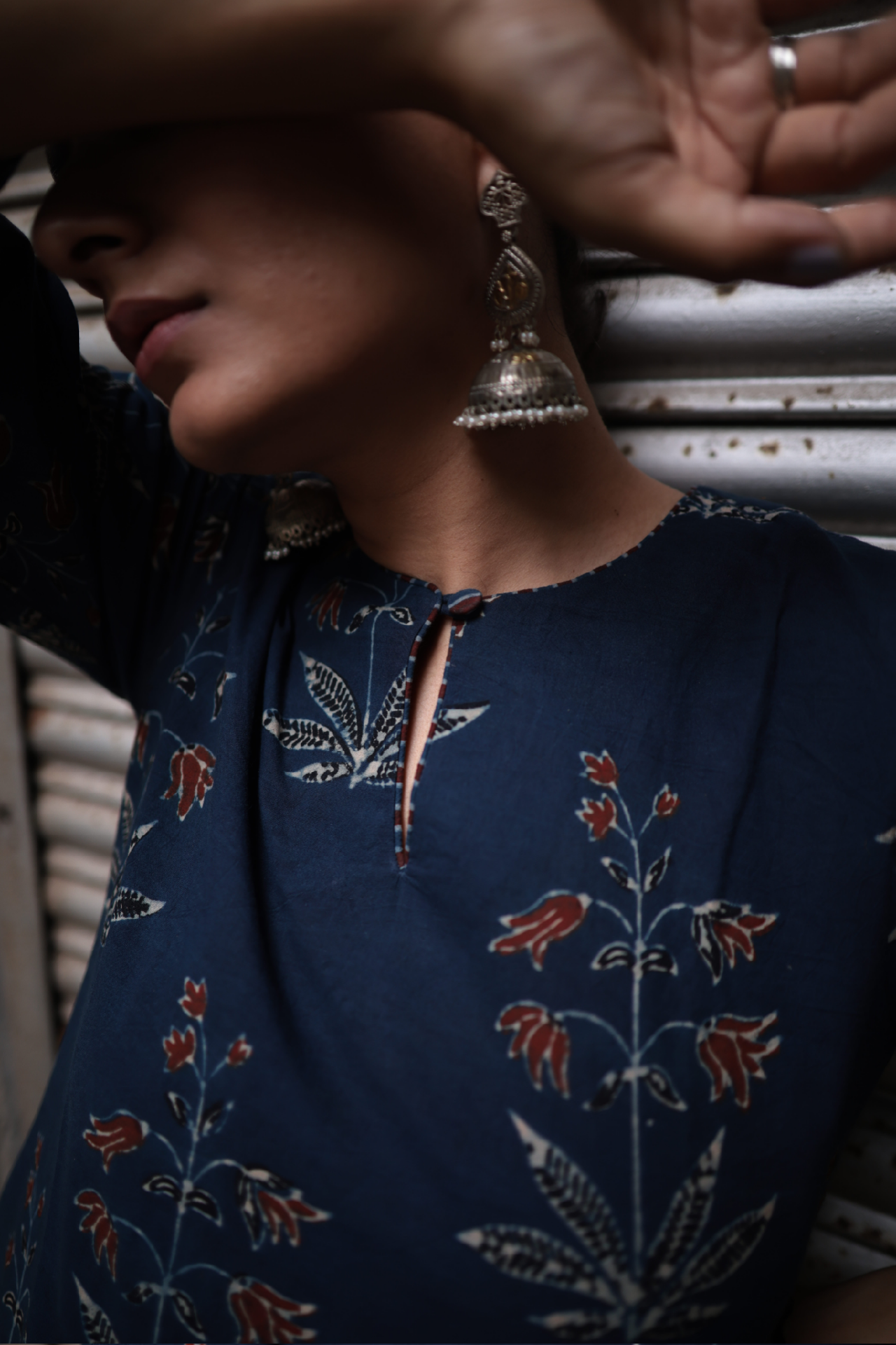 Fidaa Indigo Ajrakh Co-ord Set