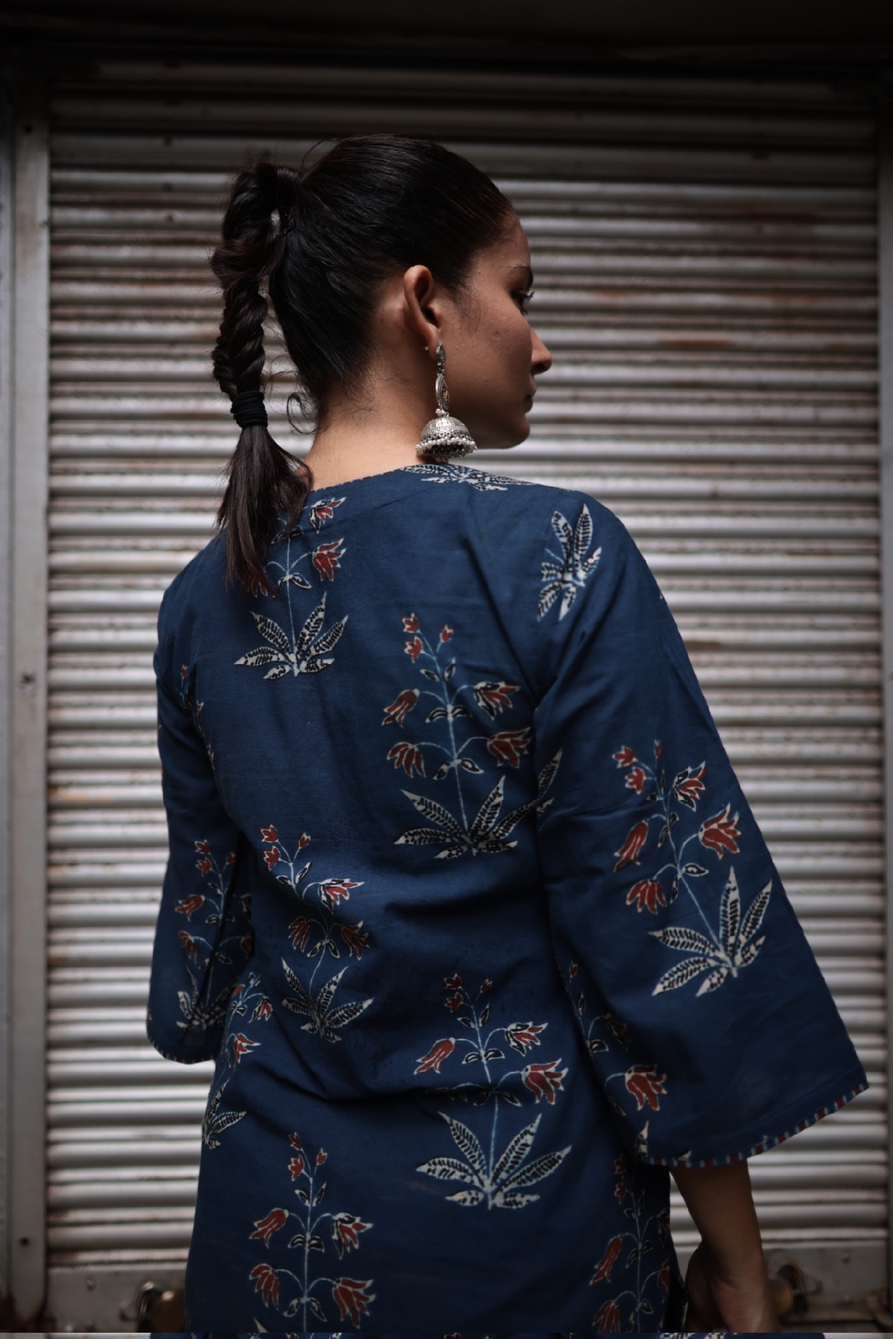 Fidaa Indigo Ajrakh Co-ord Set