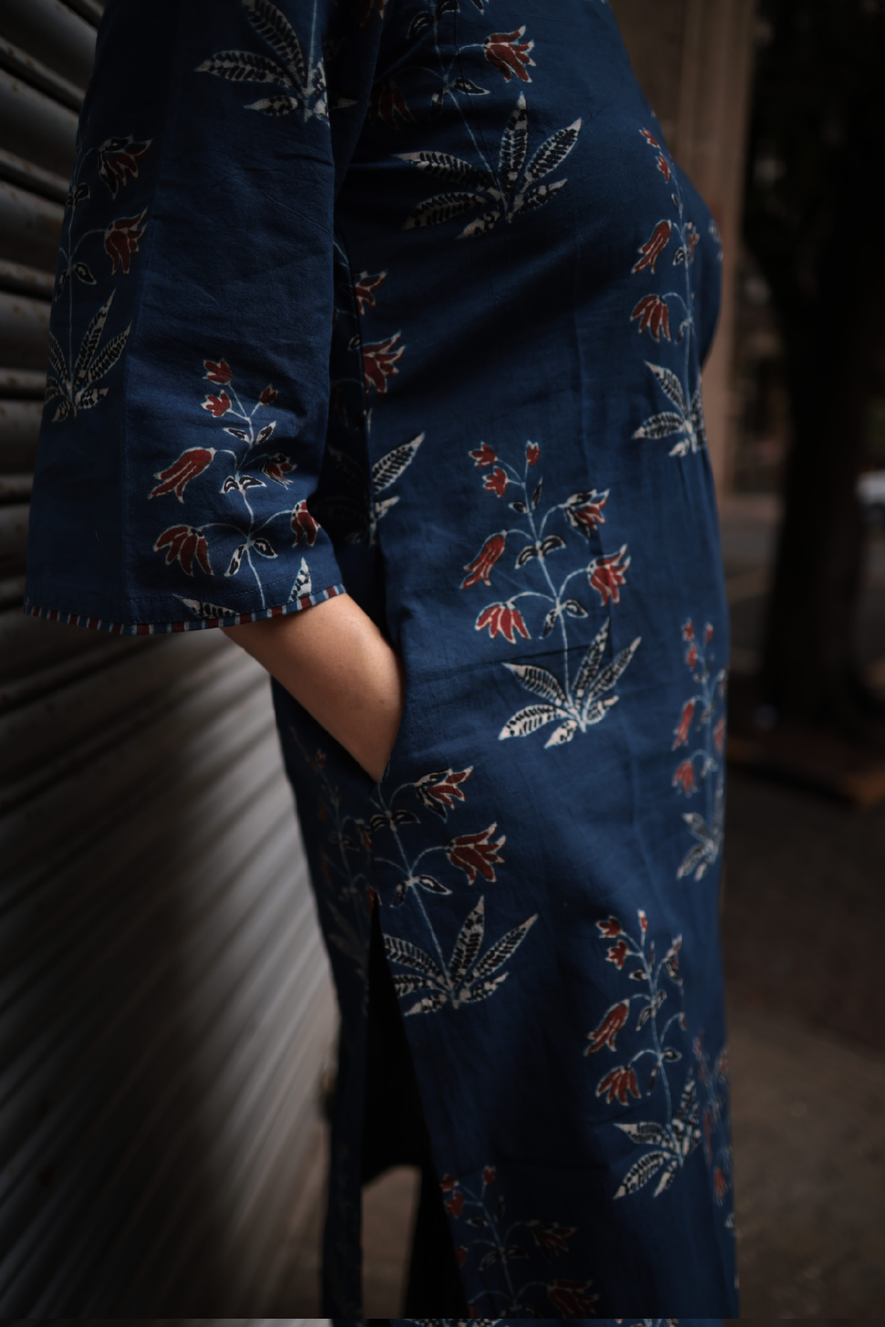 Fidaa Indigo Ajrakh Co-ord Set