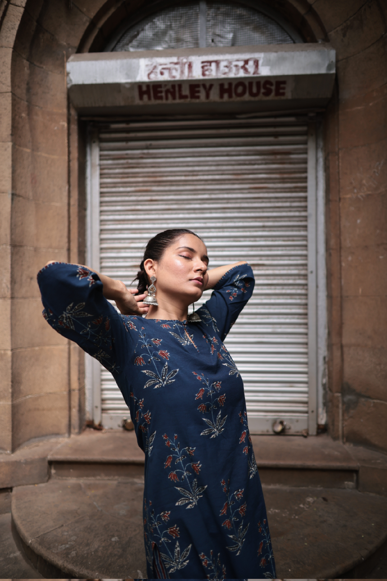 Fidaa Indigo Ajrakh Co-ord Set