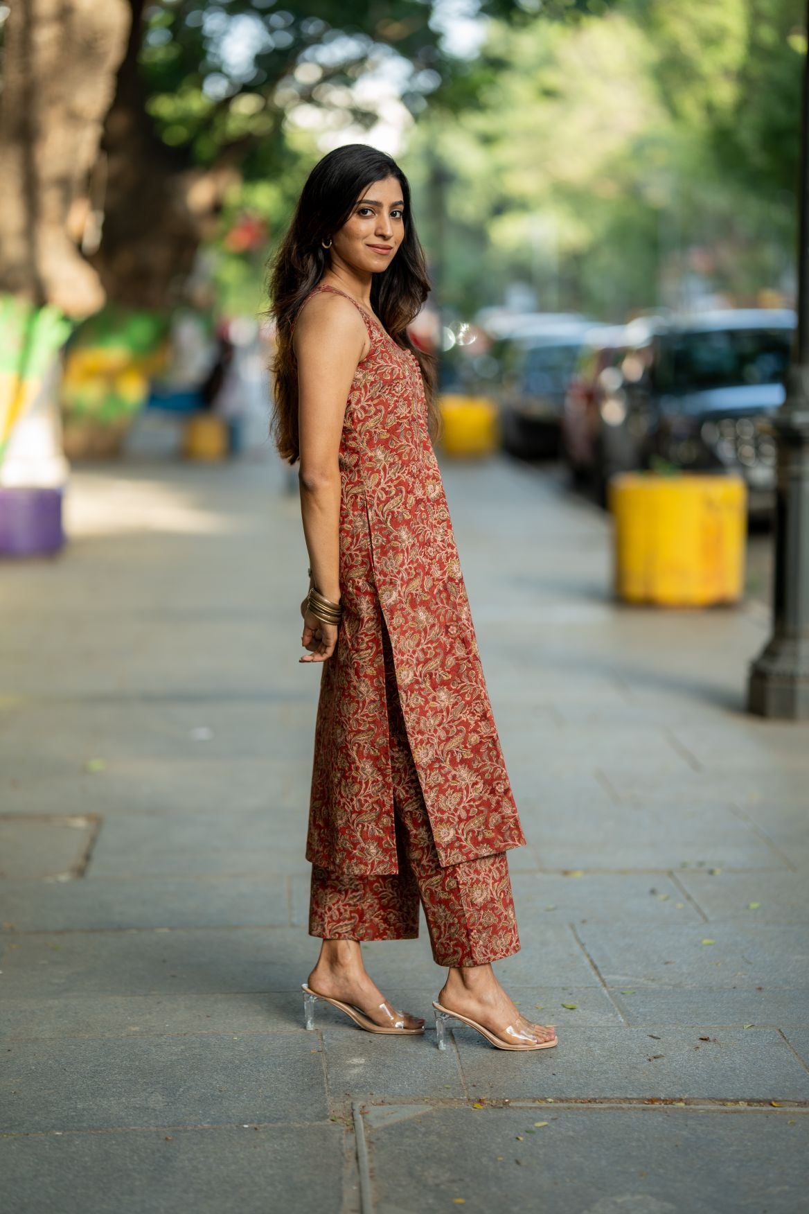 Varnam Madder Kalamkari Co-ord Set