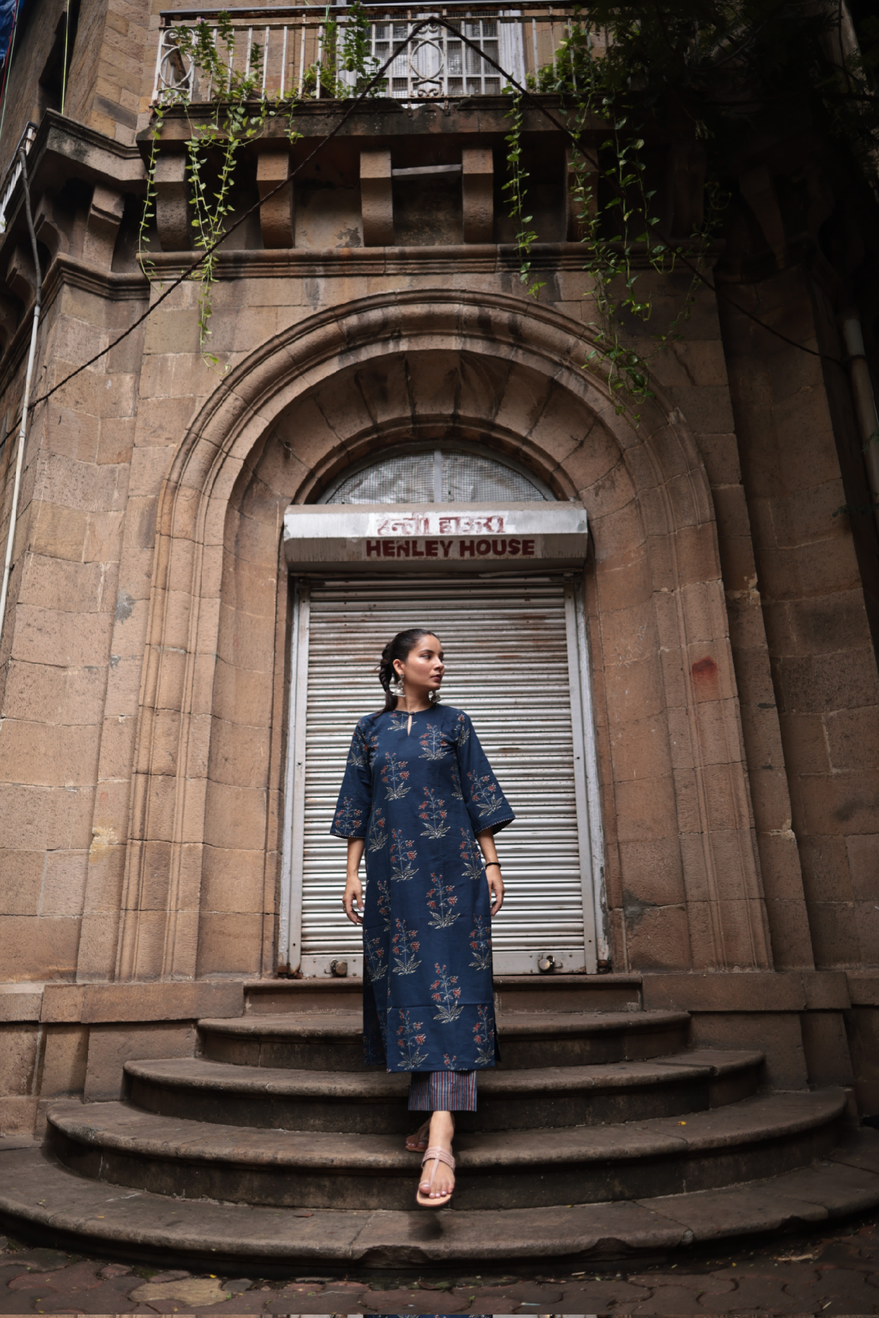 Fidaa Indigo Ajrakh Co-ord Set