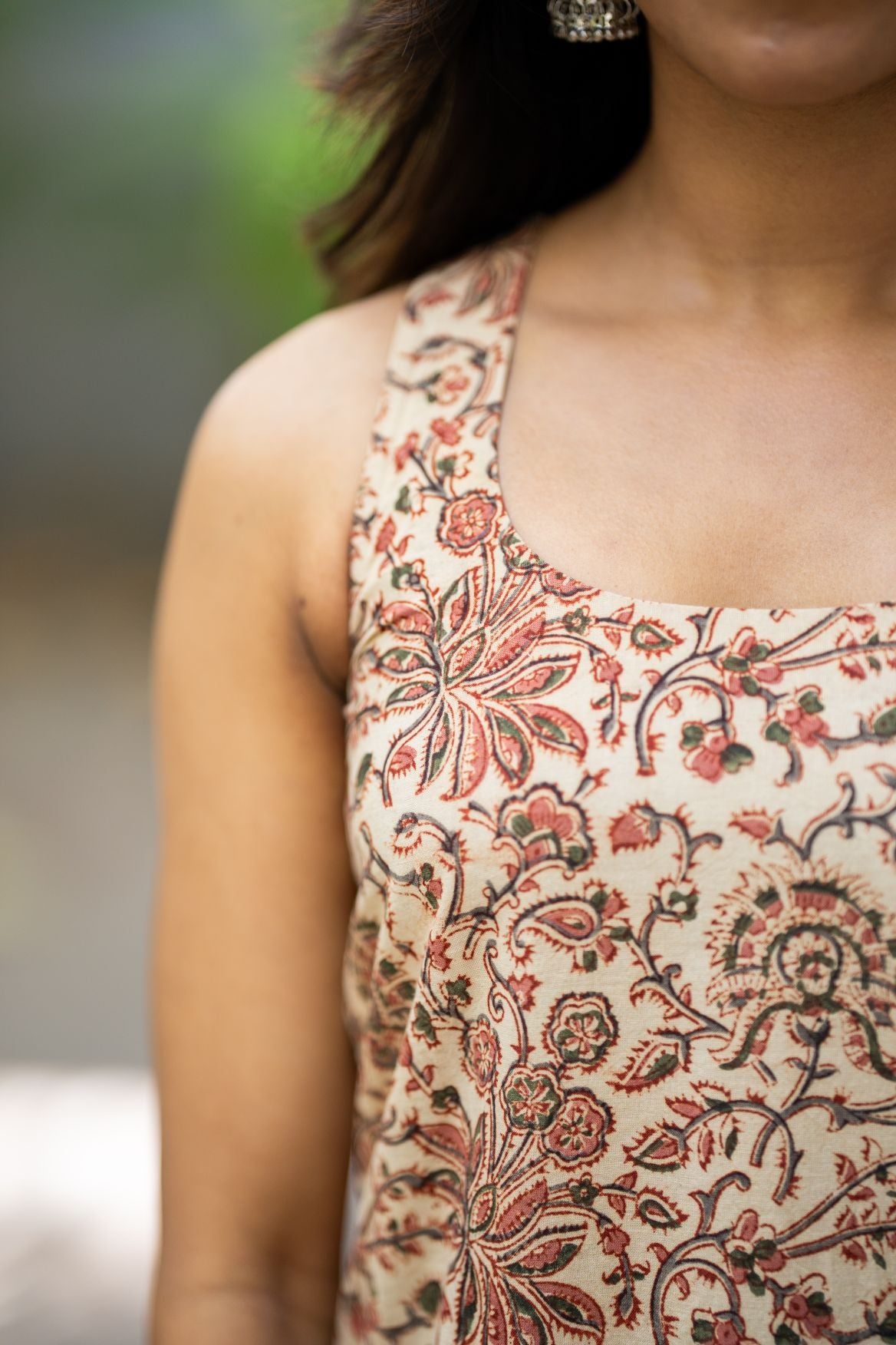 Saaya Beige Kalamkari Co-ord Set