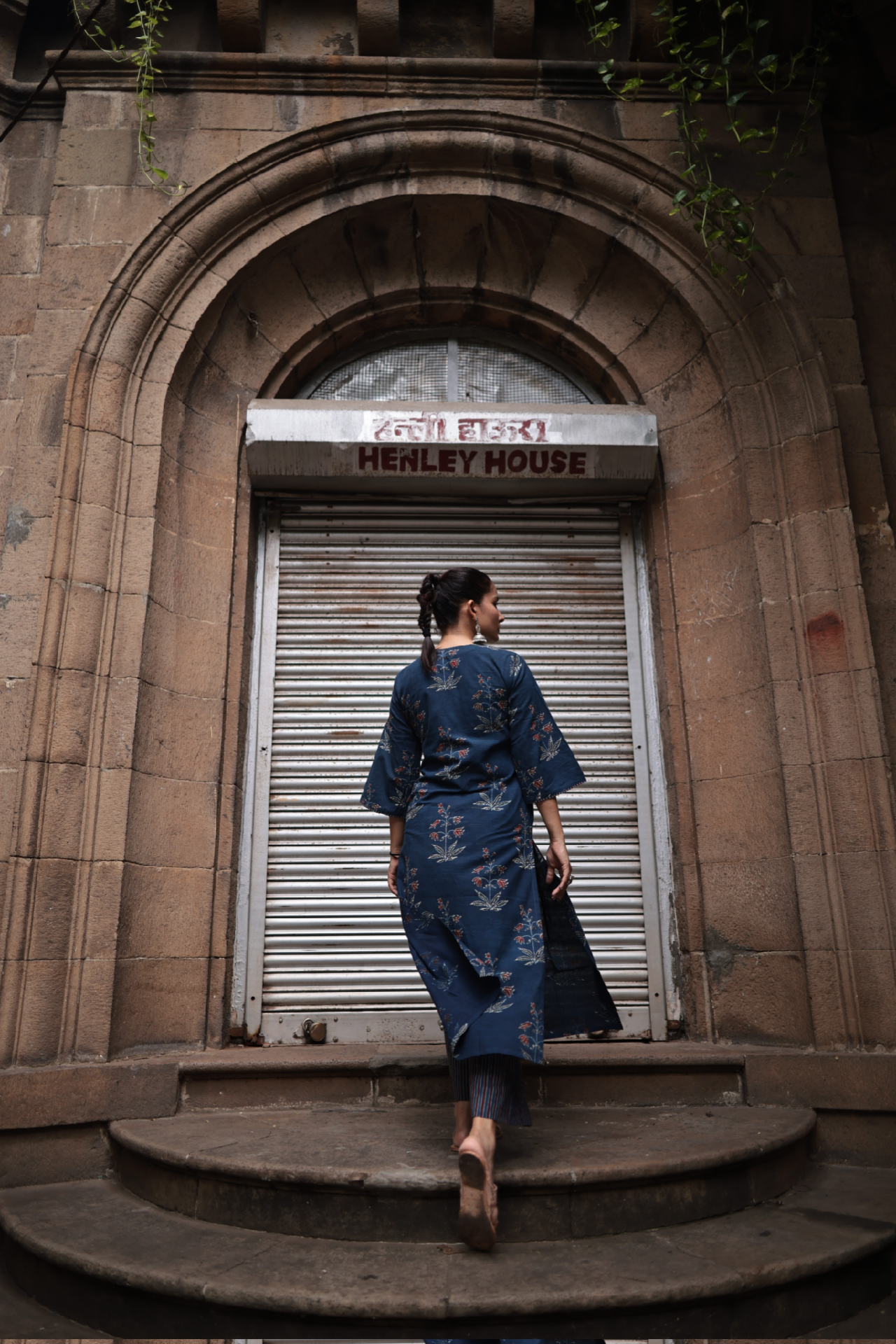 Fidaa Indigo Ajrakh Co-ord Set