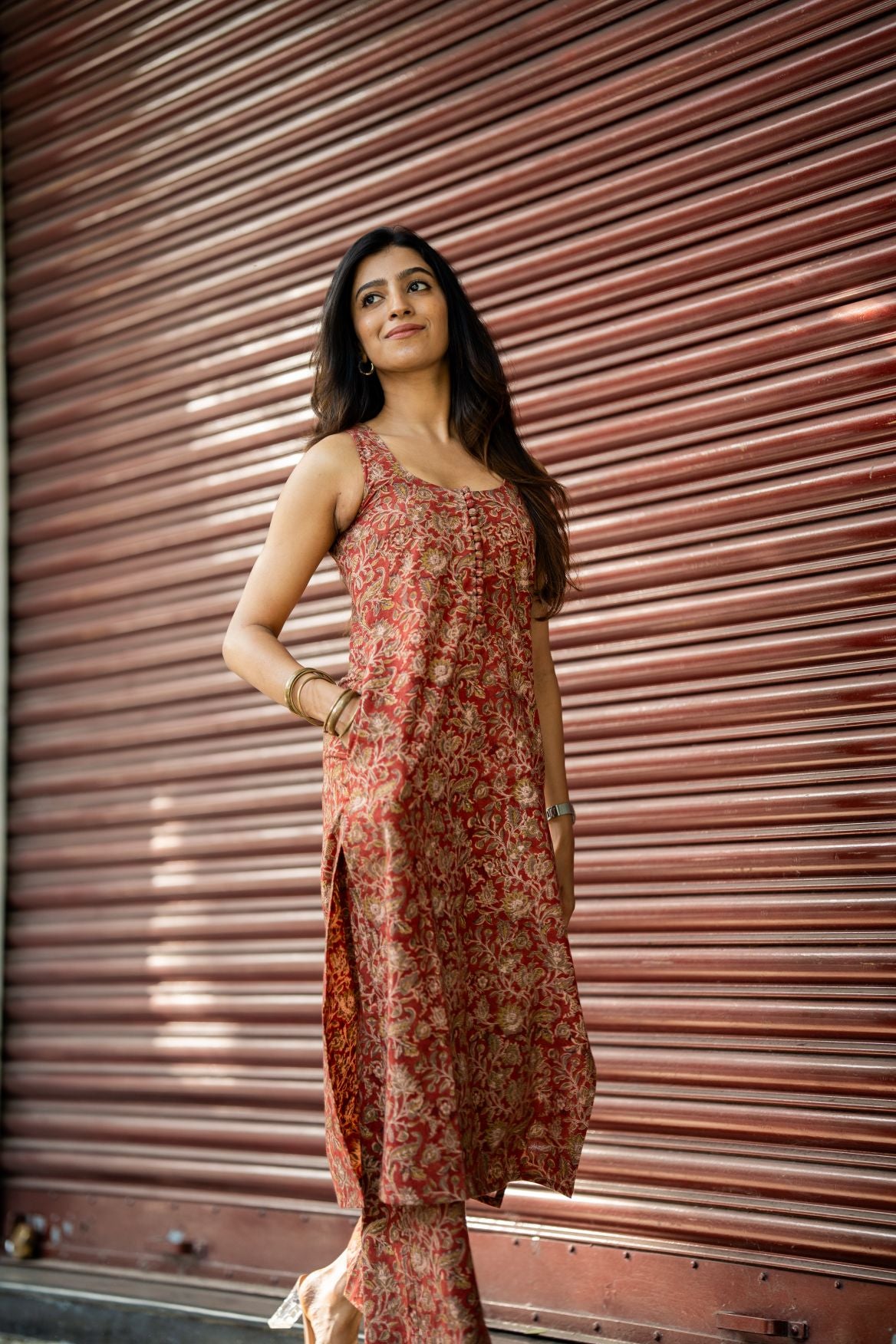 Varnam Madder Kalamkari Co-ord Set