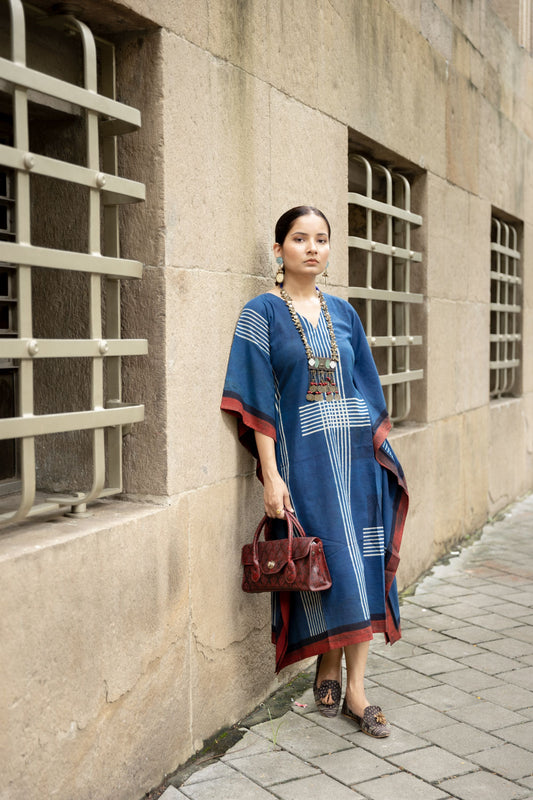 Sur Indigo Kaftan