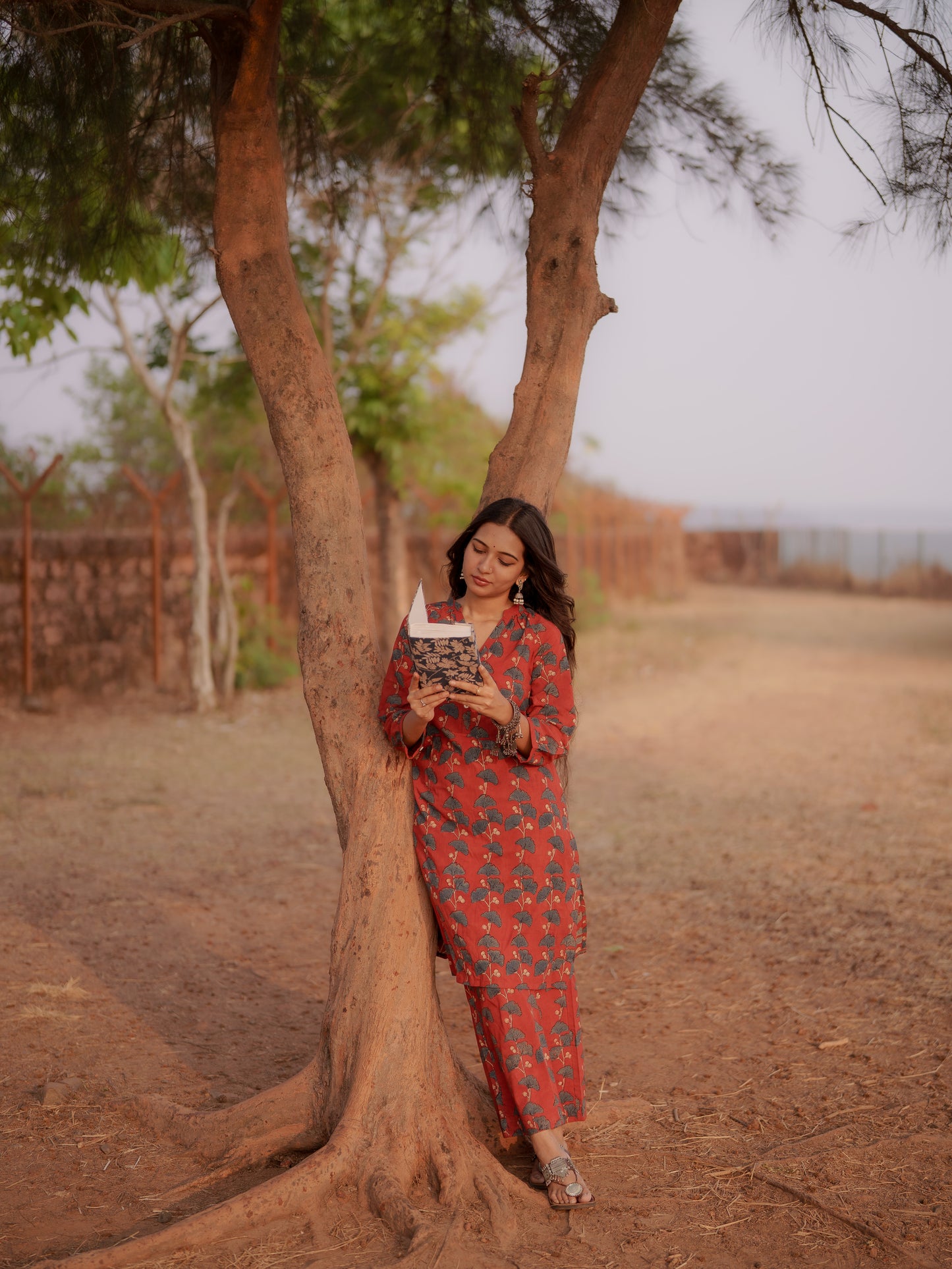 Safar Madder Ajrakh Co-ord Set