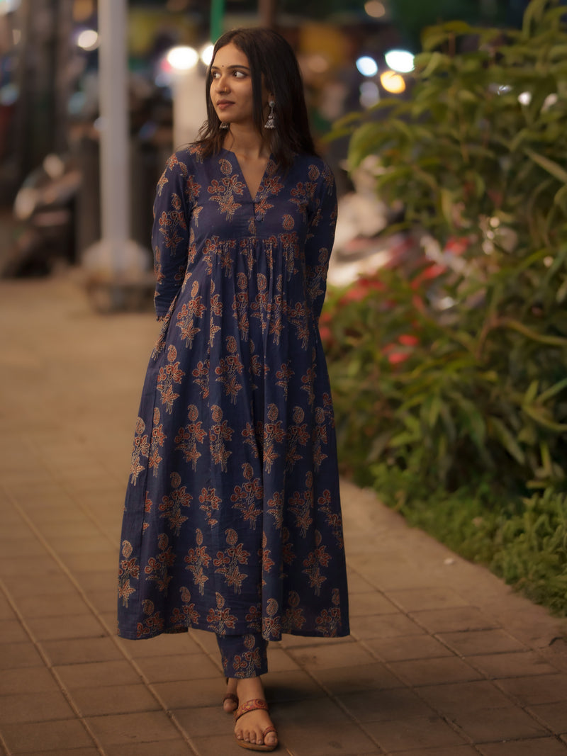 Sifar Indigo Ajrakh Co-ord Set