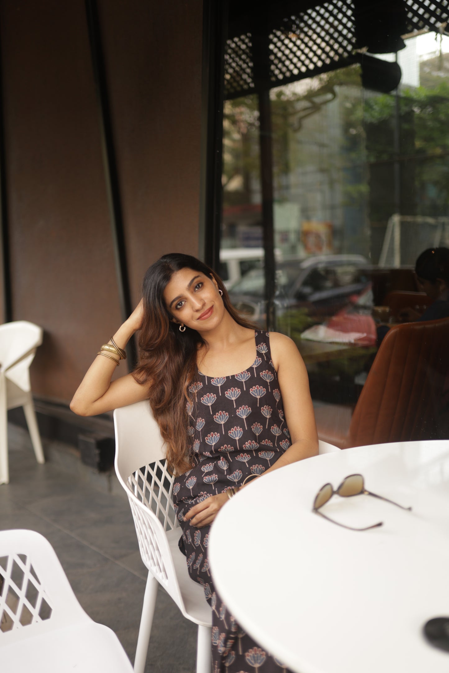 Saaya Black Ajrakh Co-ord Set