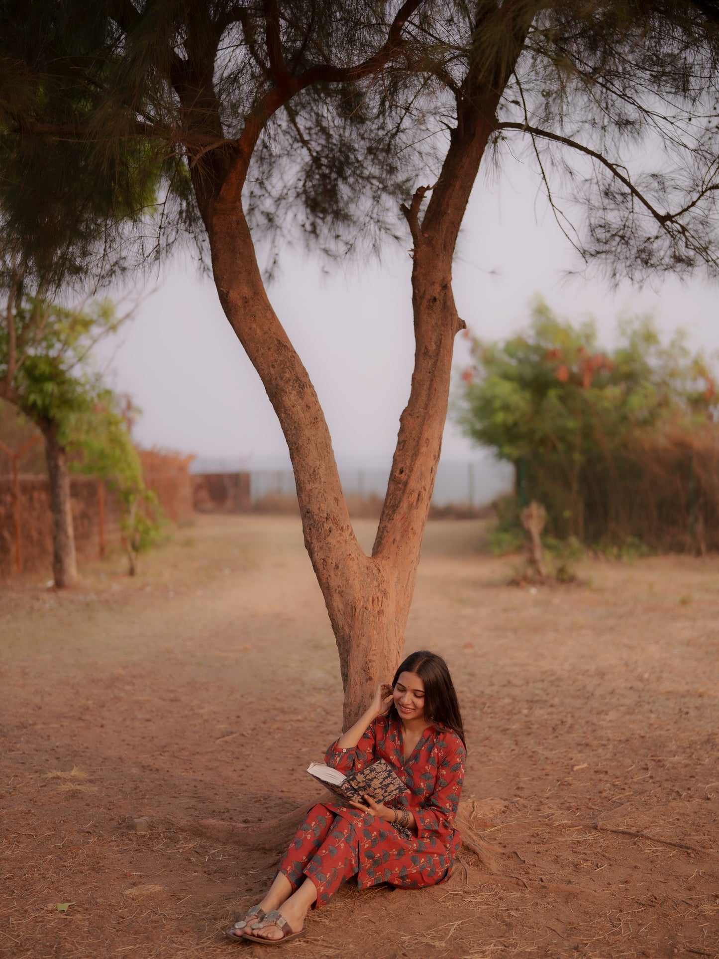 Safar Madder Ajrakh Co-ord Set