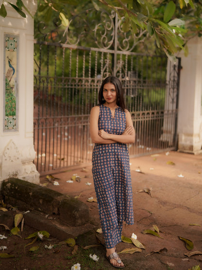 Gamyam Indigo Bagru Co-ord Set