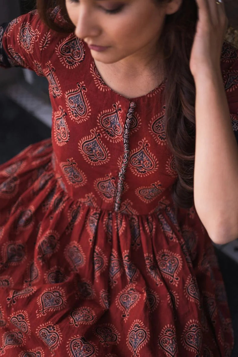 Sukoon Madder Red Ajrakh