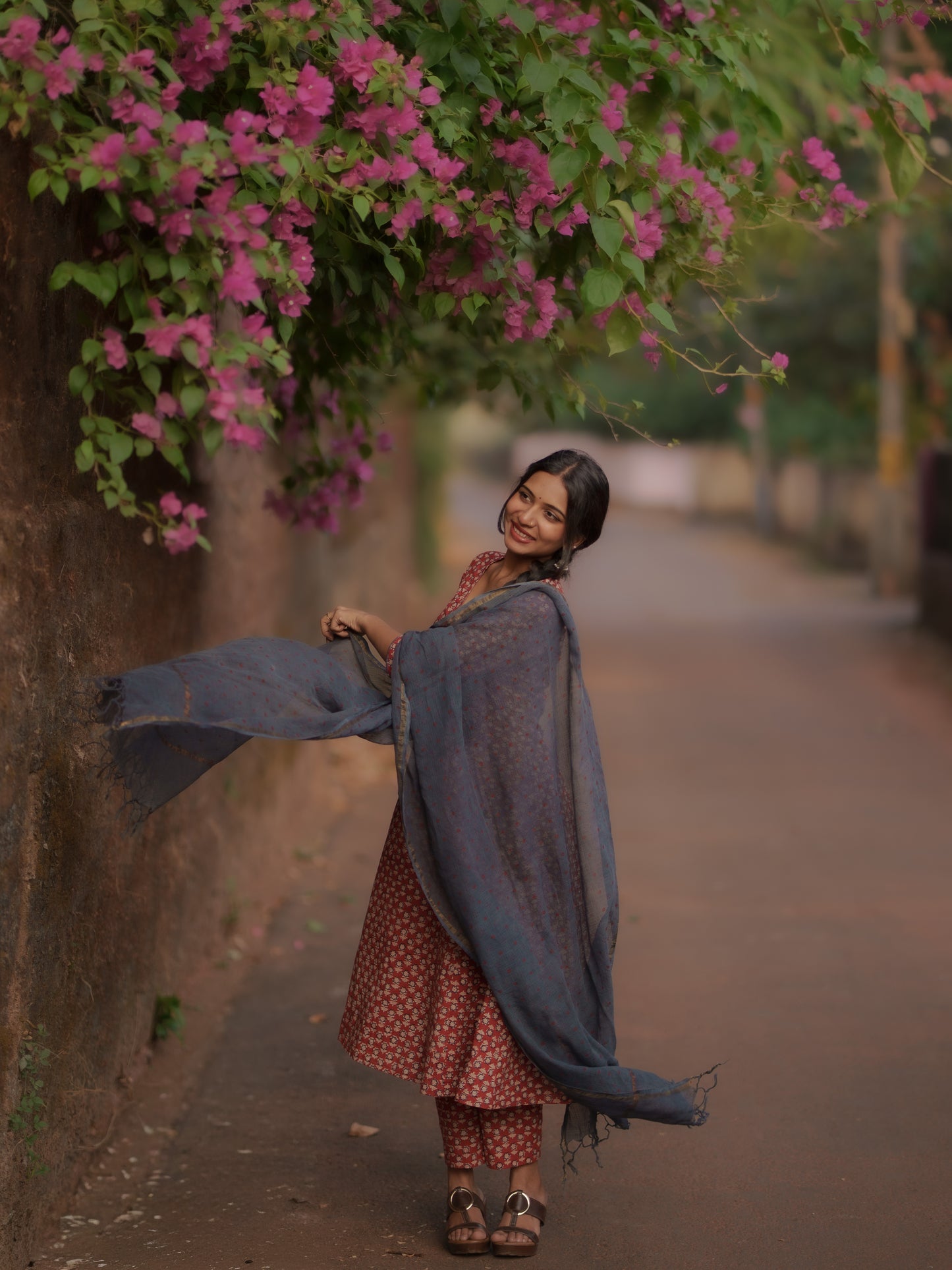 Maya Madder Red Bagru Co-ord Set