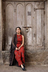 Black Kota Cotton Ajrakh dupatta