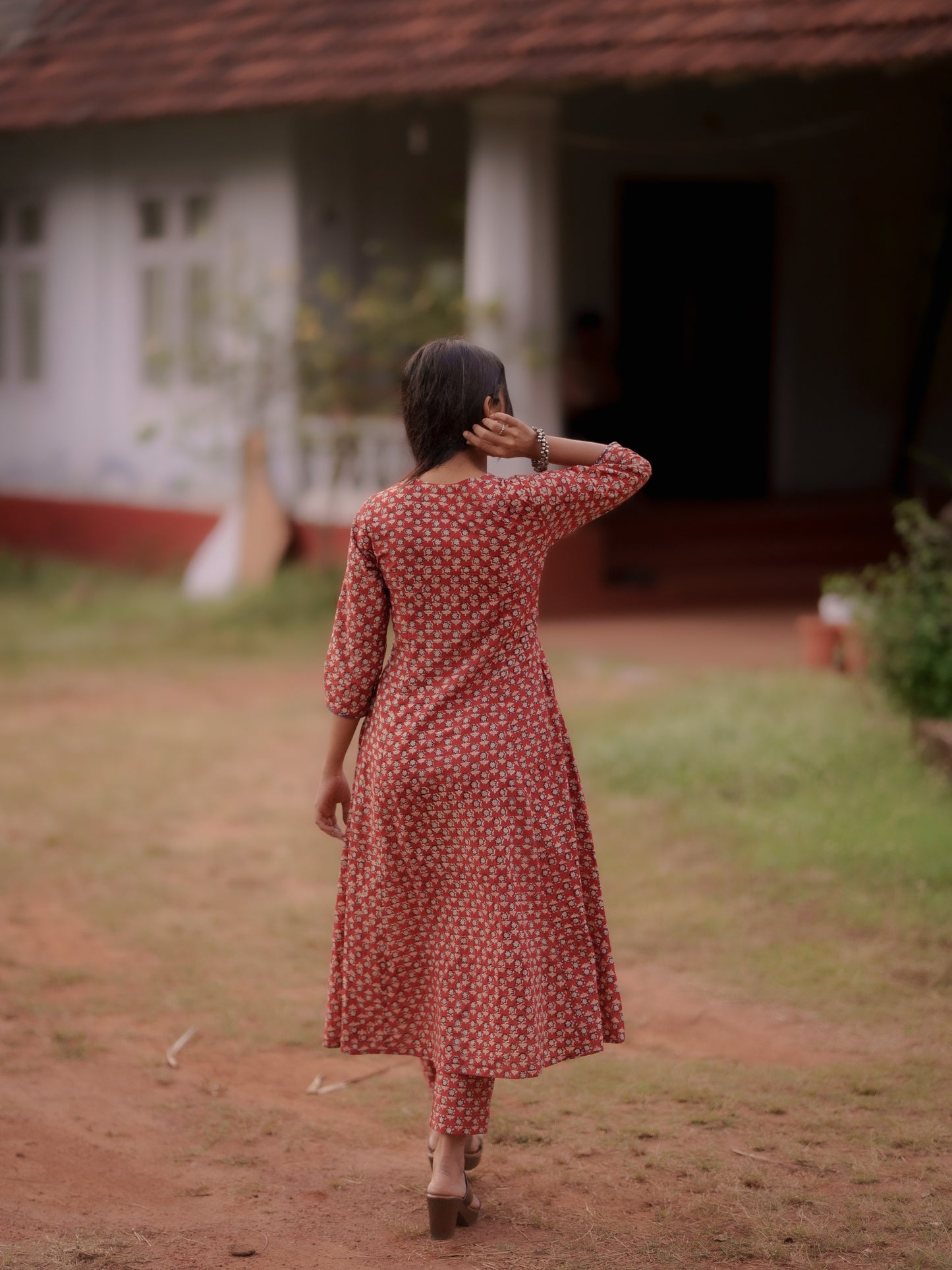 Maya Madder Red Bagru Co-ord Set