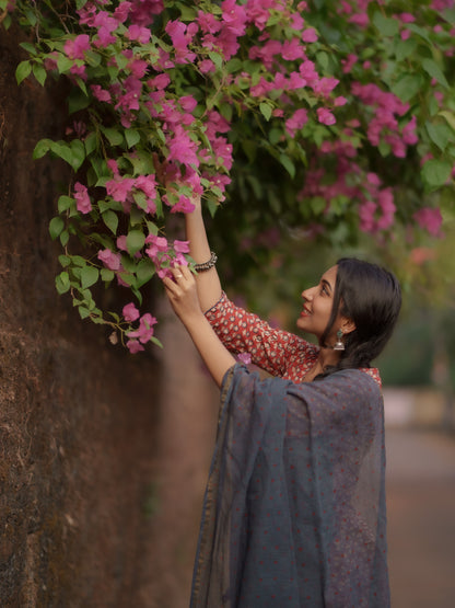 Maya Madder Red Bagru Co-ord Set