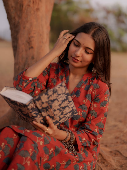 Safar Madder Ajrakh Co-ord Set