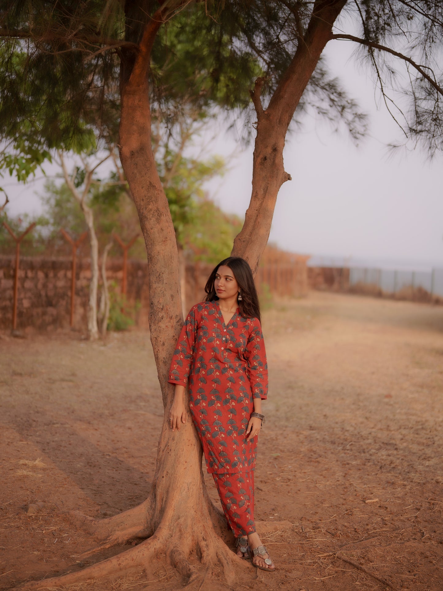 Safar Madder Ajrakh Co-ord Set