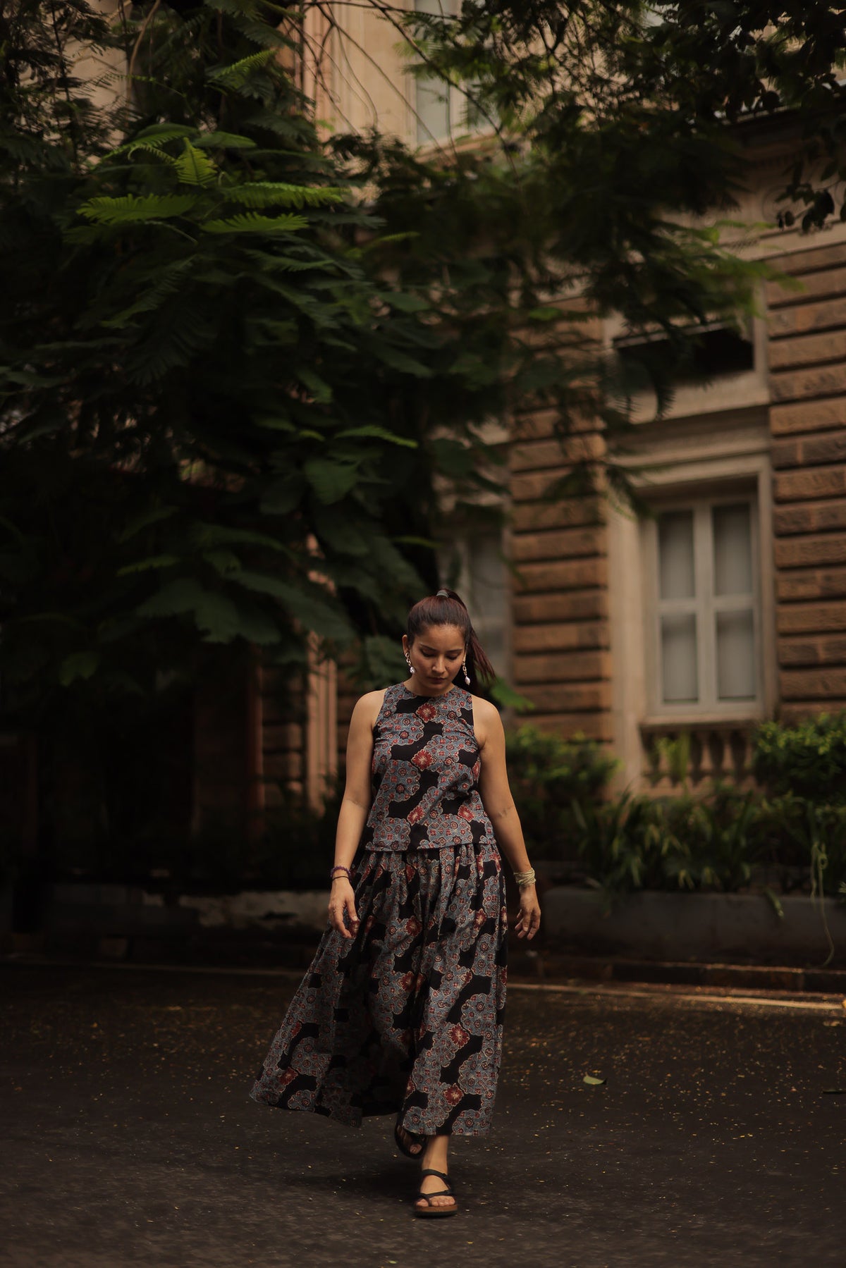 Mara Midnight BlackAjrakh Co-ord Set