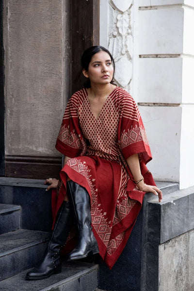 Sur Madder Red Kaftan