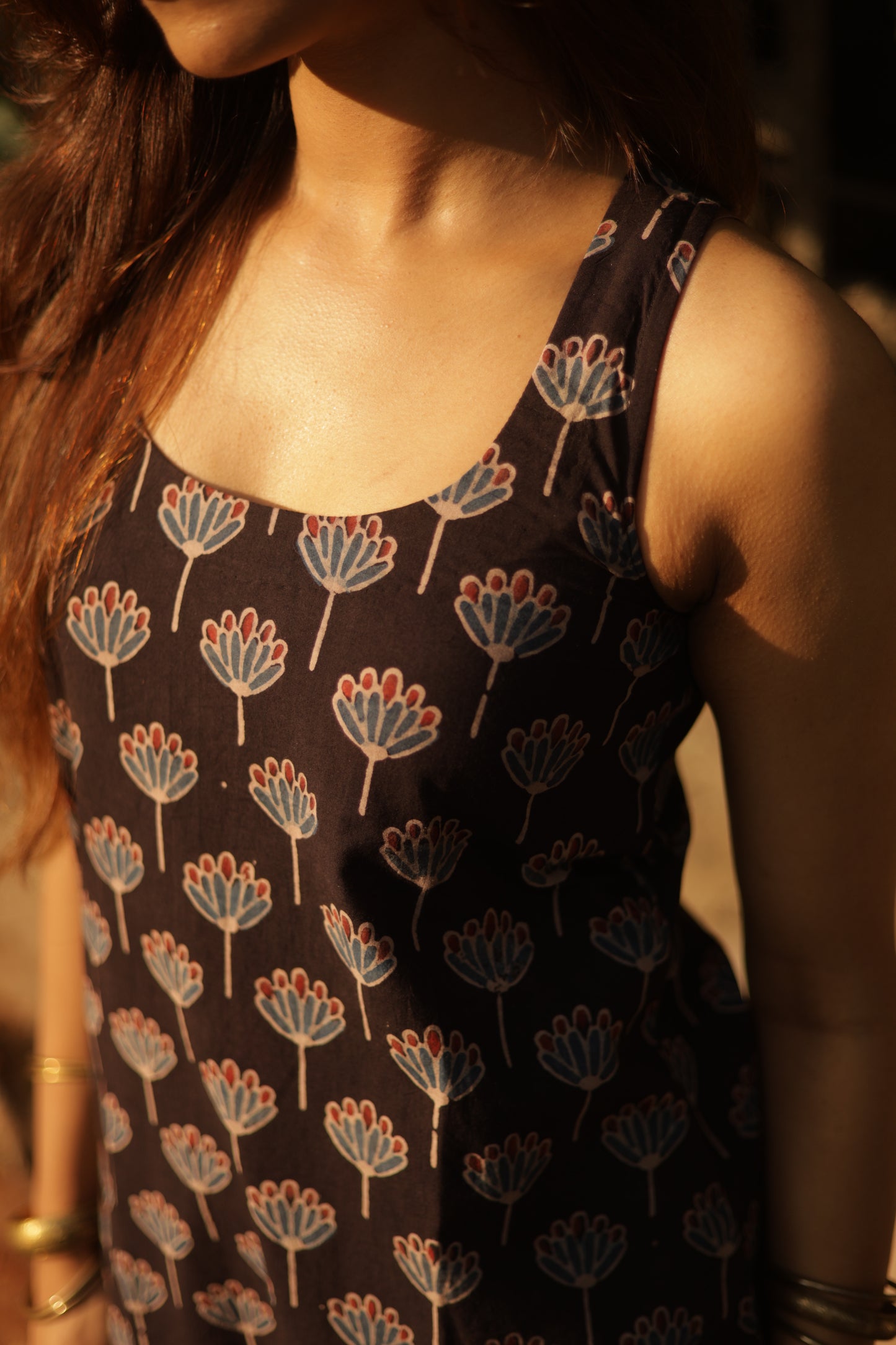 Saaya Black Ajrakh Co-ord Set