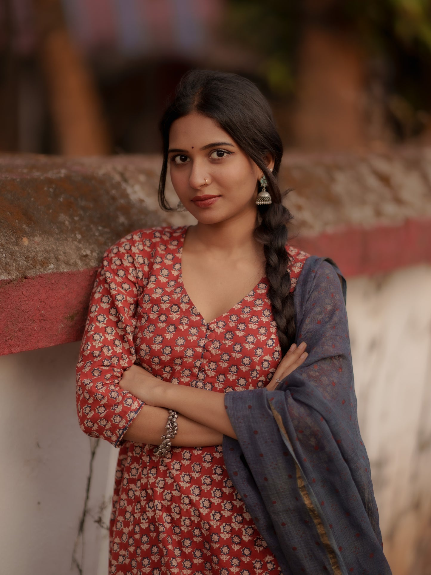 Maya Madder Red Bagru Co-ord Set