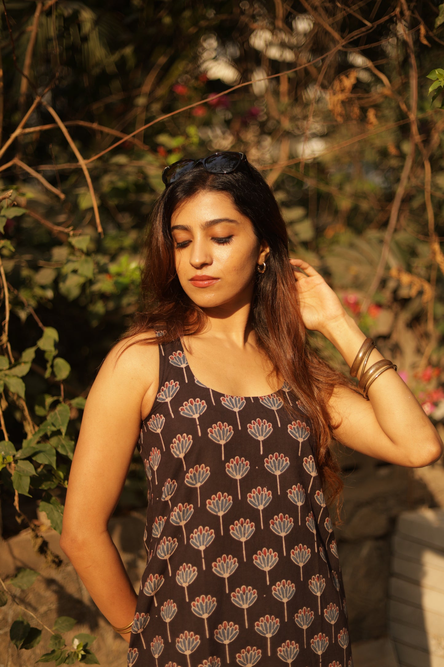 Saaya Black Ajrakh Co-ord Set