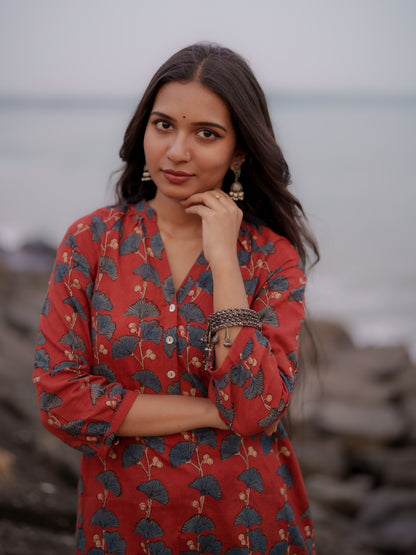 Safar Madder Ajrakh Co-ord Set