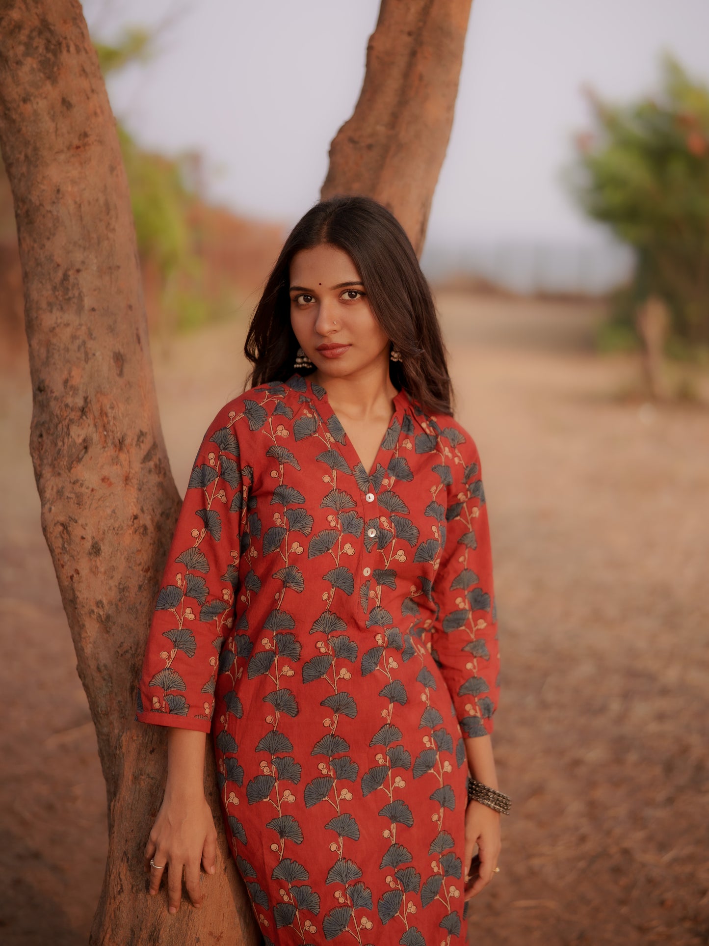 Safar Madder Ajrakh Co-ord Set