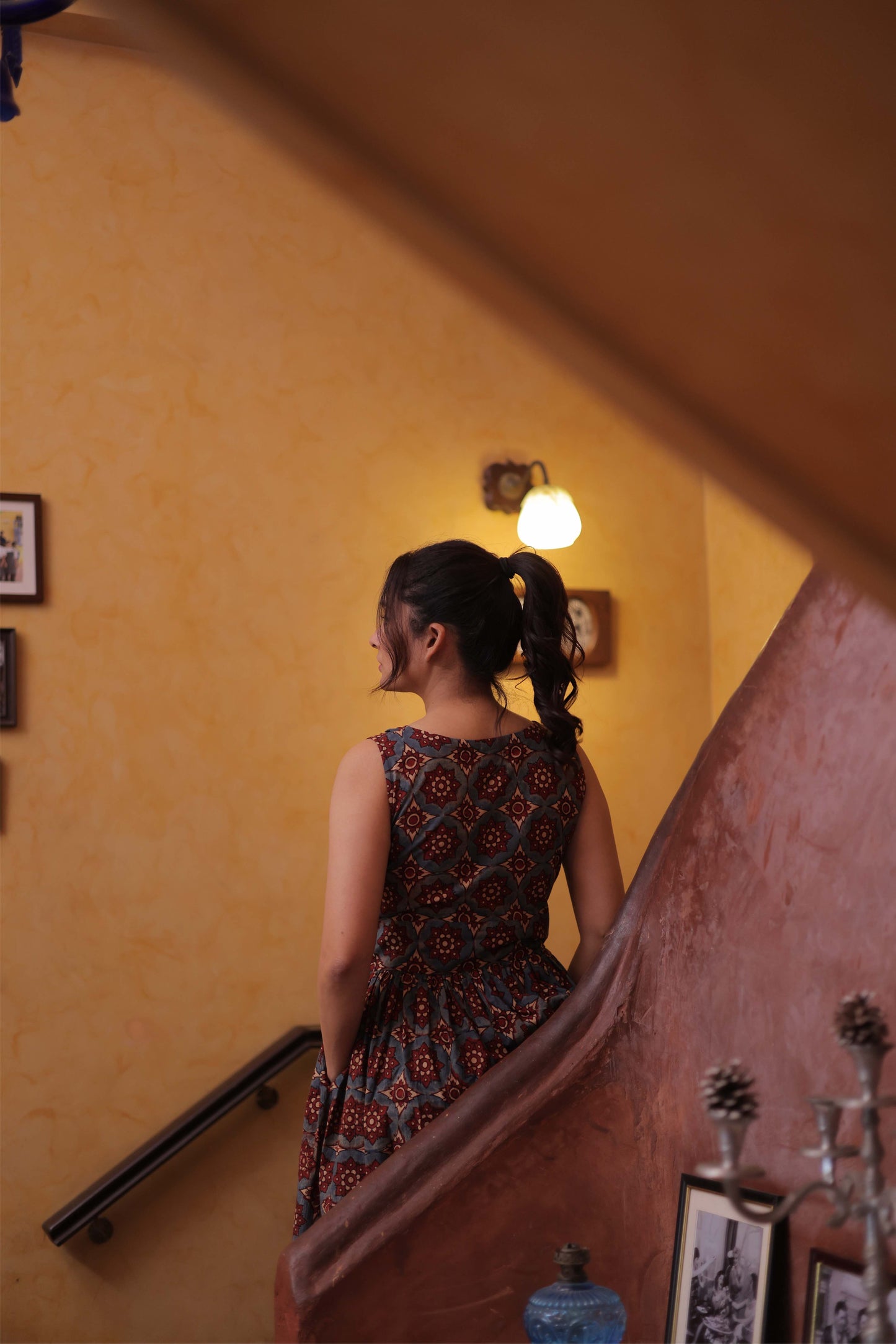 Marrakech Indigo Ajrakh Dress