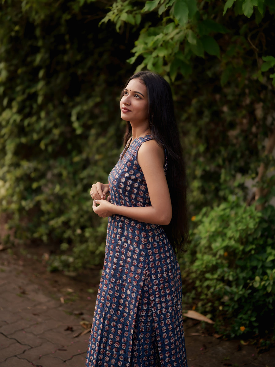 Gamyam Indigo Bagru Co-ord Set