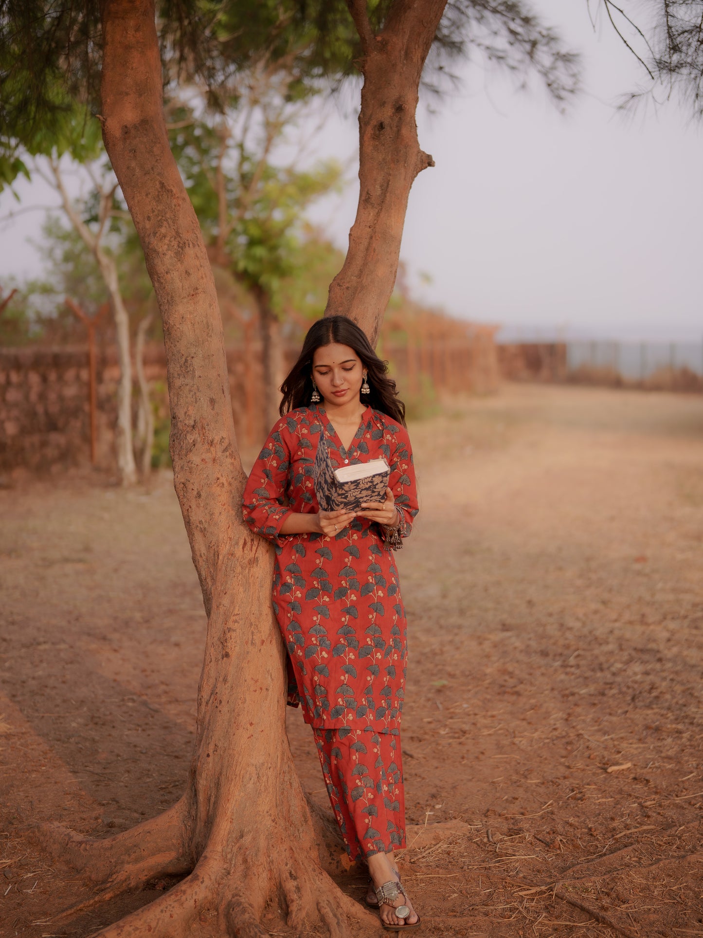 Safar Madder Ajrakh Co-ord Set