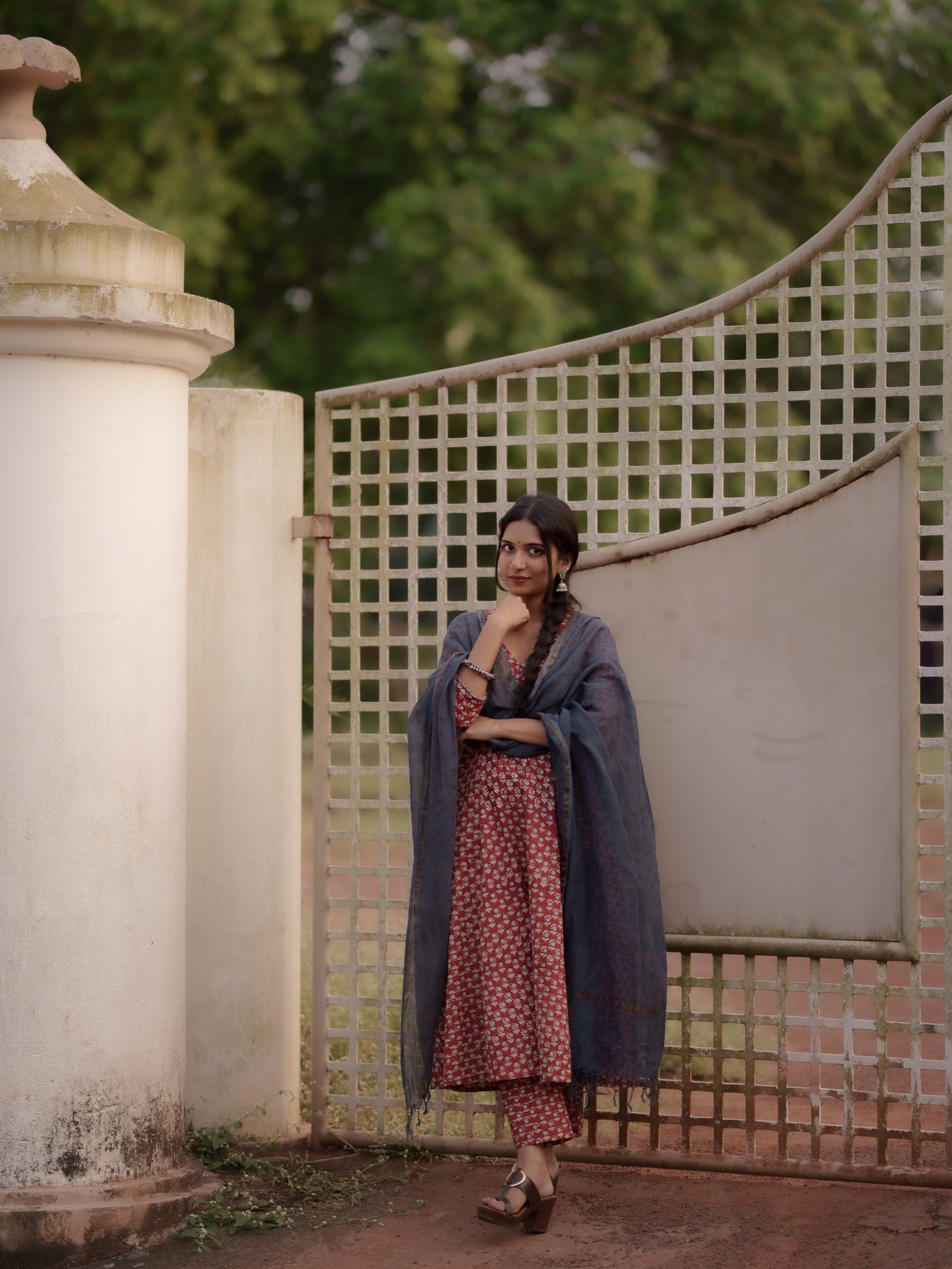 Maya Madder Red Bagru Co-ord Set