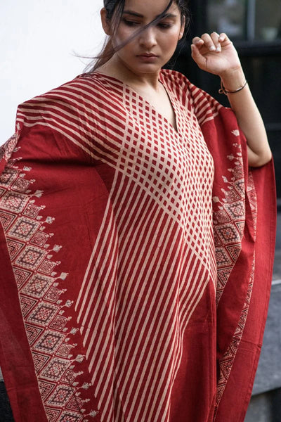 Sur Madder Red Kaftan