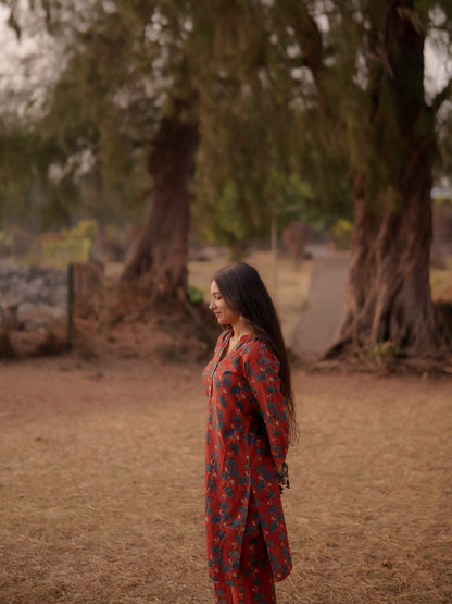 Safar Madder Ajrakh Co-ord Set