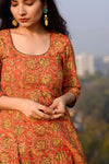 Ishq Pumpkin Spice Kalidaar Kurta