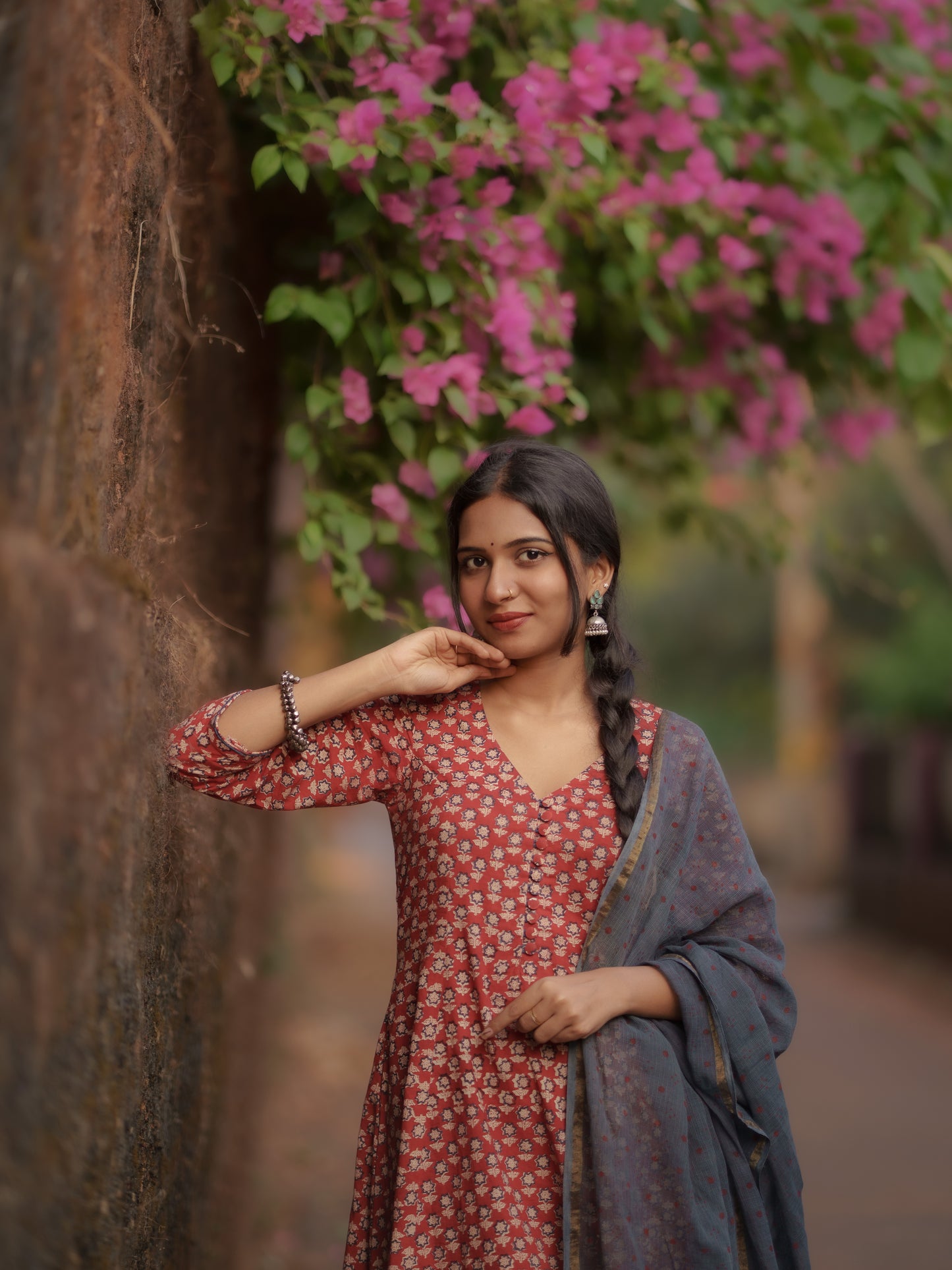 Maya Madder Red Bagru Co-ord Set