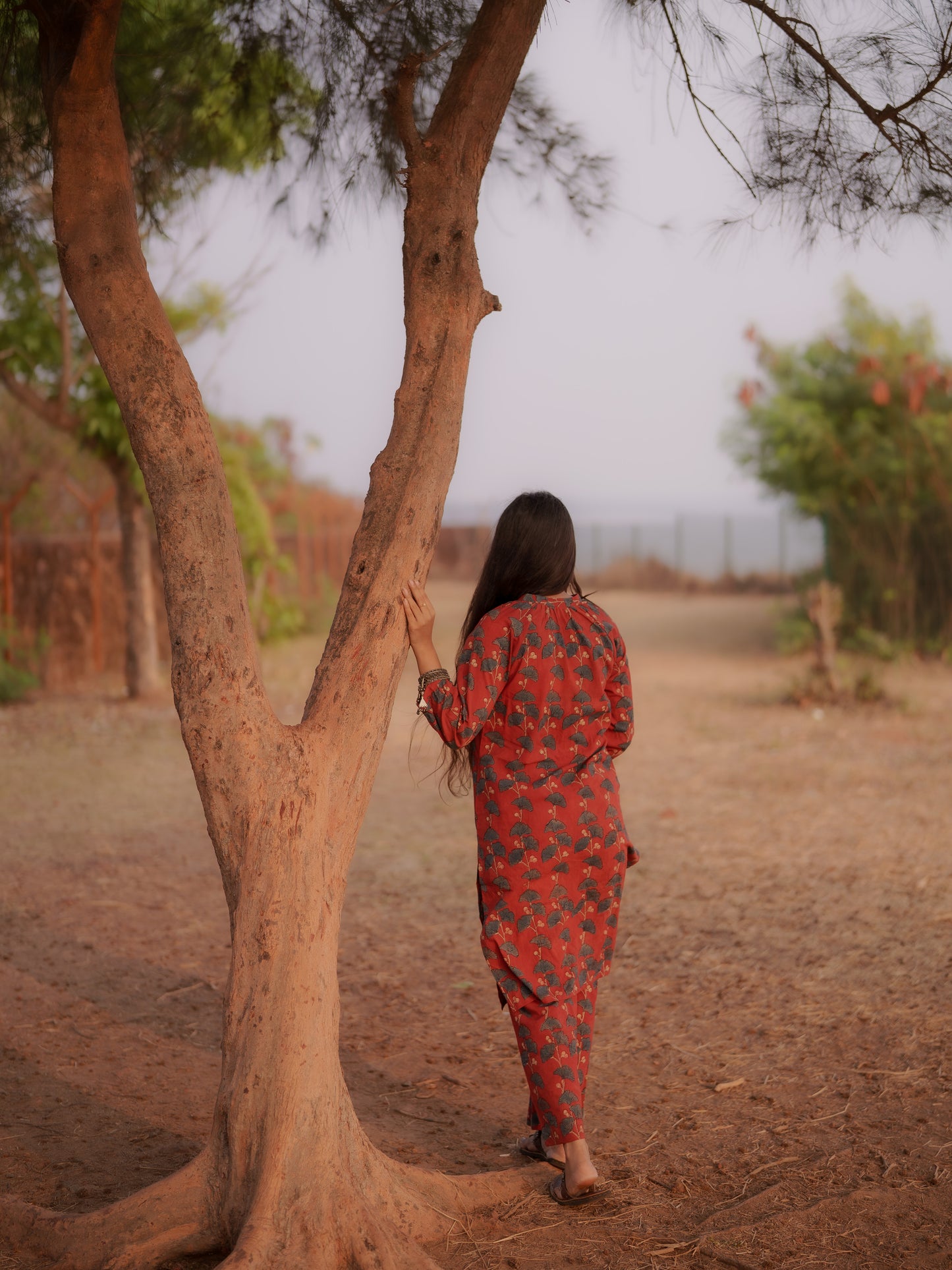 Safar Madder Ajrakh Co-ord Set