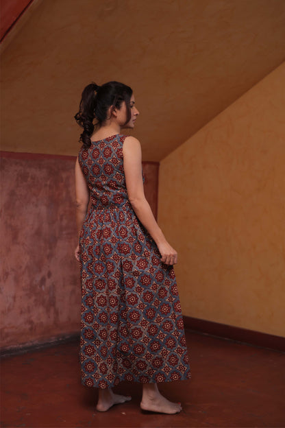 Marrakech Indigo Ajrakh Dress