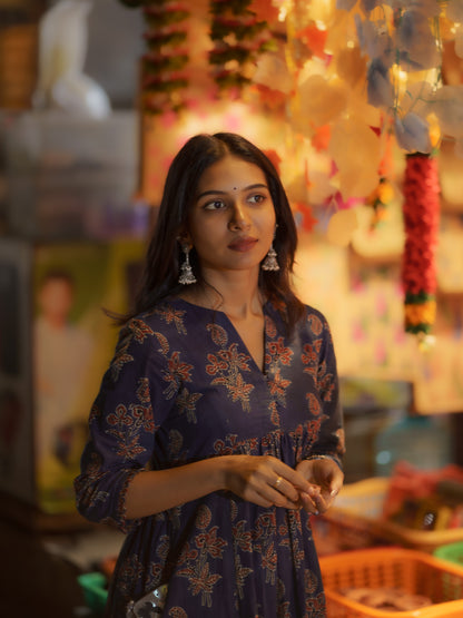 Sifar Indigo Ajrakh Co-ord Set