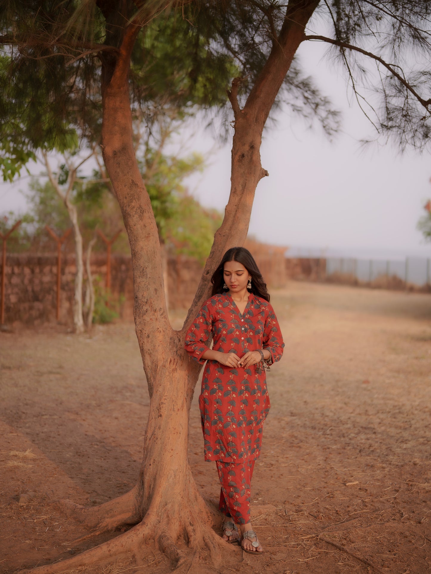 Safar Madder Ajrakh Co-ord Set