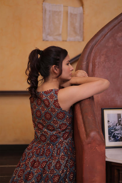 Marrakech Indigo Ajrakh Dress