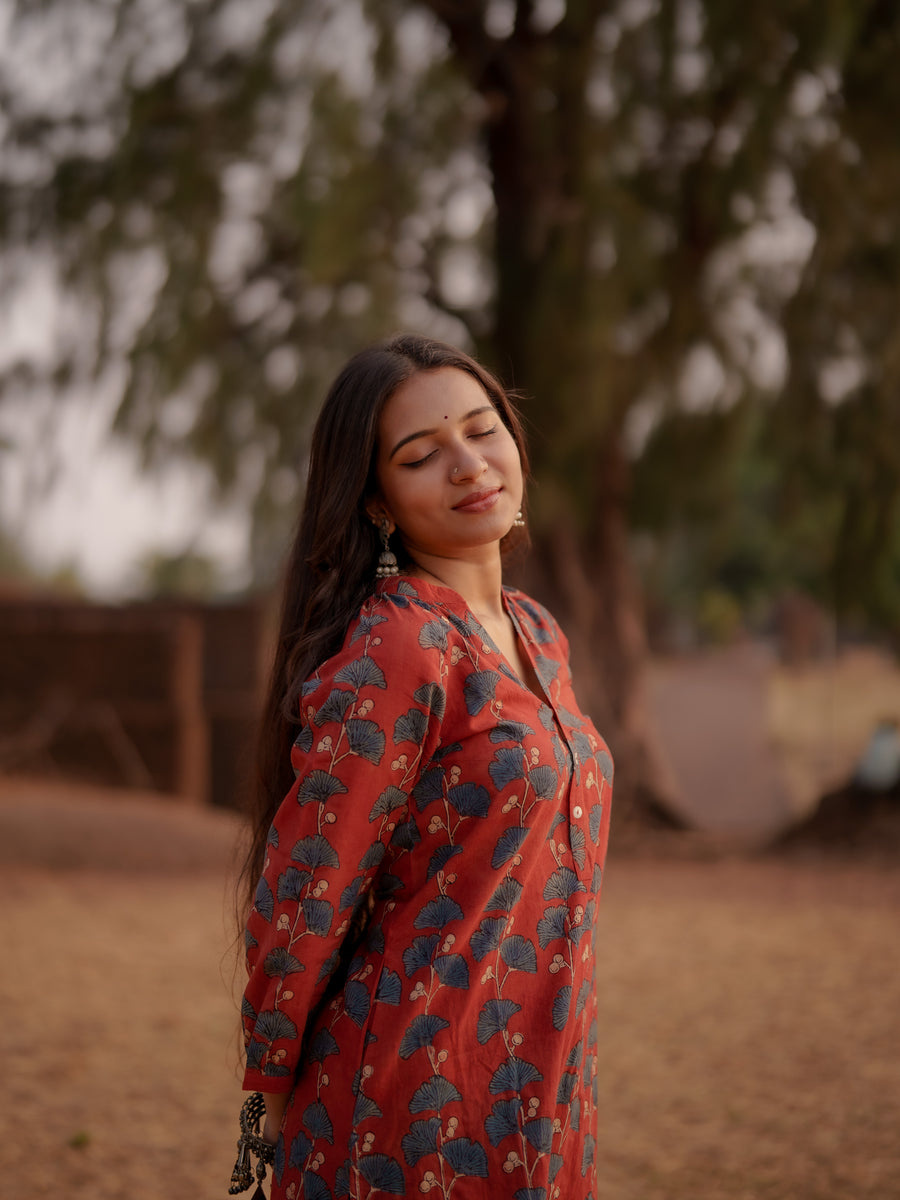 Safar Madder Ajrakh Co-ord Set